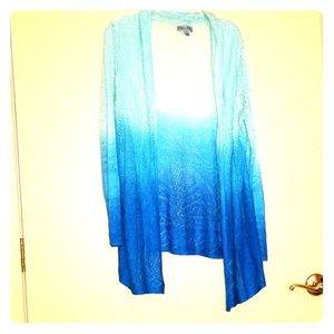 Corton blue fly away cardigan
